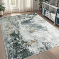 5x7 Area Rugs for Living Room Rug Washable: Abstract Rug for Dining Room by Aelenmu