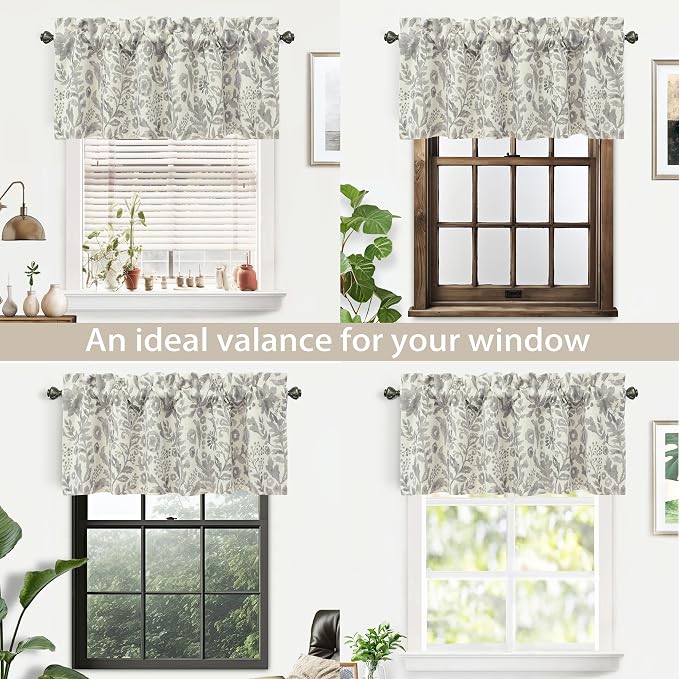 DriftAway Julia Lined Valance Double Layer Thermal Insulated Room Darkening - Image 9
