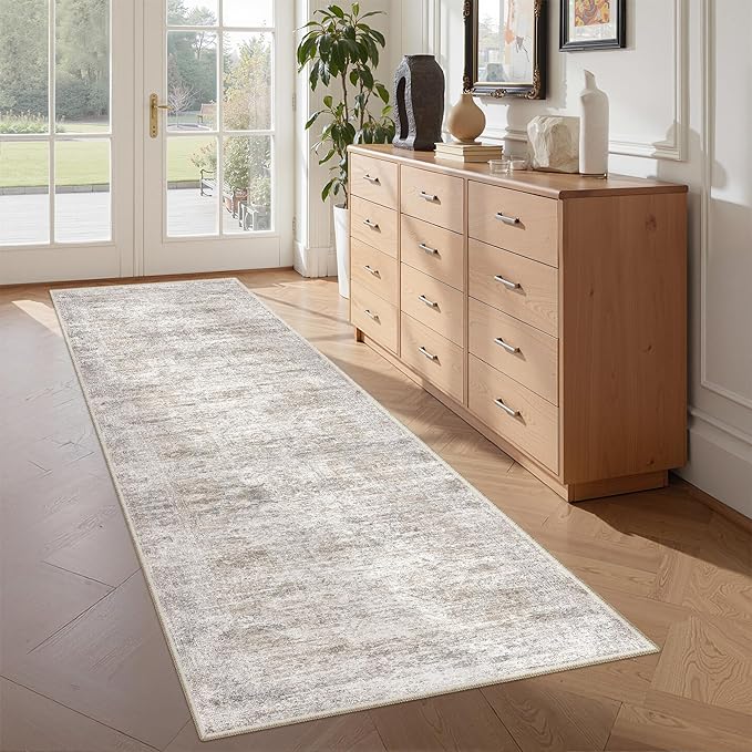Washable Runner Rugs for Bedroom by Restydon