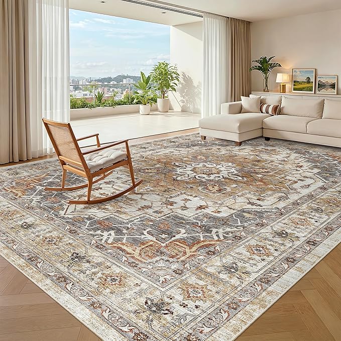 Madane Washable Rug 8x10 Area Rugs by Madane