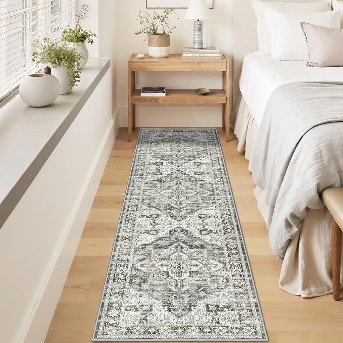 Runner Rug 2x8 Runners for Hallways Non Slip Washable, Vintage Hallway Runner - Image 5
