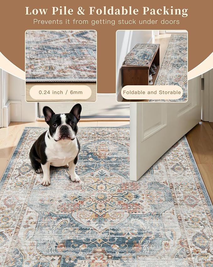 Madane Washable Runner Rugs 2x12 Long - Image 10