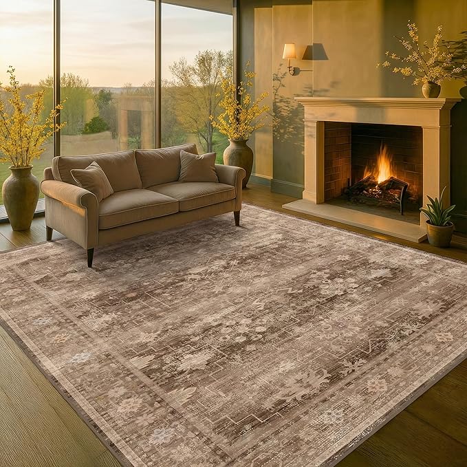 Hazo Haus Gold Brown 8x12 Big Rugs - Image 8