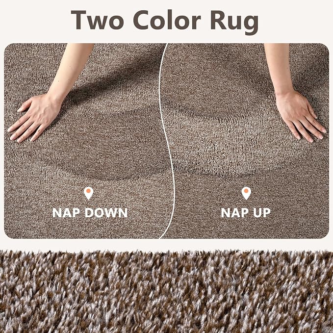 2x10 Coffee/White Runner Rug Washable Non-Slip - Image 9