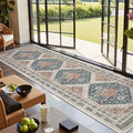 Kitchen Runner Rug Non Slip Washable 2.5x10, Soft Ultra-Thin Entryway Rug by Restydon