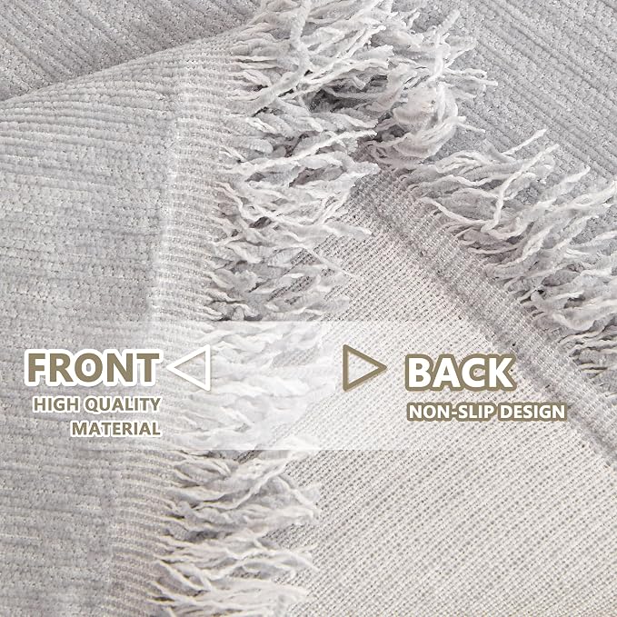 MYSKY HOME Couch Cover for Pets Light Grey Couch Covers for 2 Cushion Couch - Image 5