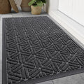 Smiry Front Door Mat Outside Entrance, Heavy Duty Sturdy Natural Rubber Doormat by Smiry