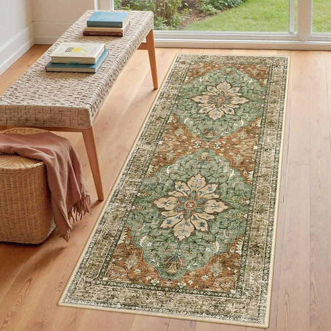 RELEANY Area Rugs 3'x7' Runner Rug Non Slip Washable - Image 3