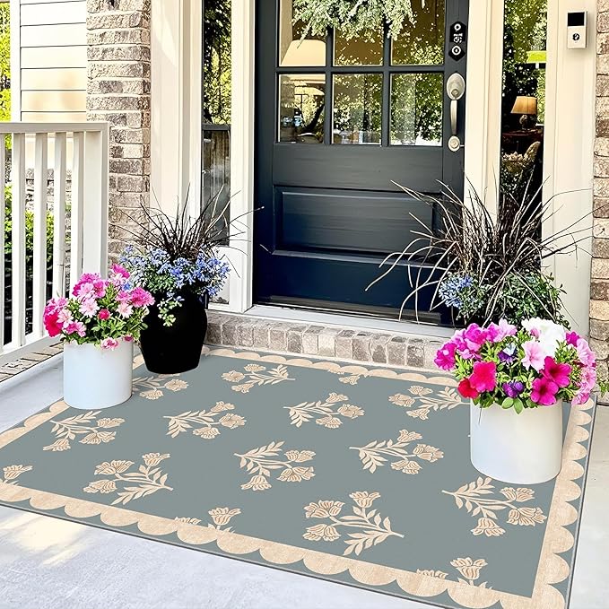3x5 Floral Entry Rug - Image 4