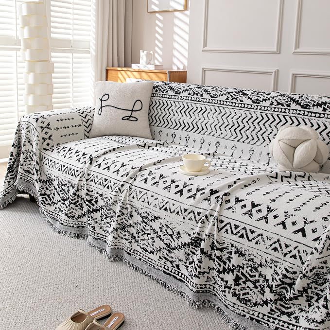 Boho Chenille Couch Cover for Dogs, Non Slip Sofa Cover, Couch Slipcover Covers - Image 5