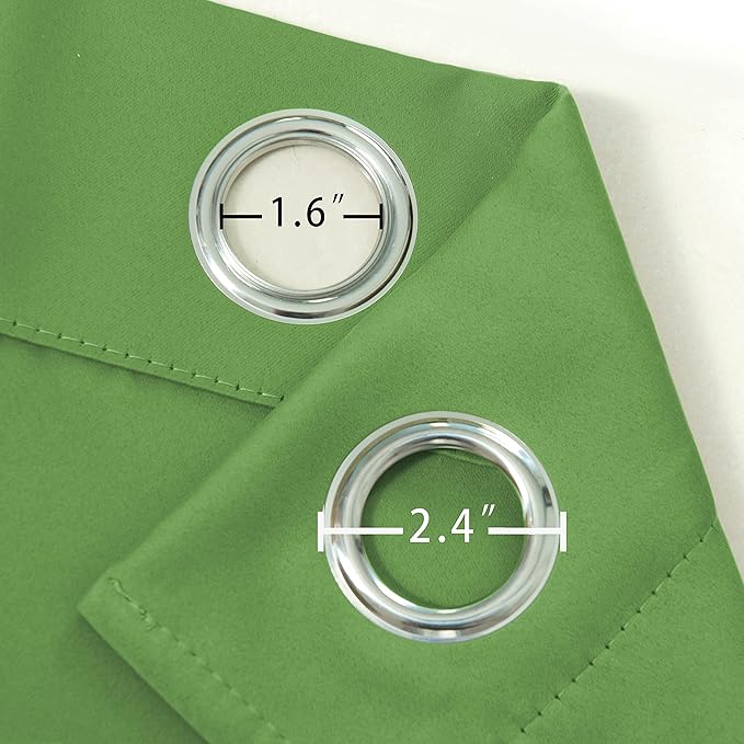 LEMOMO Light Green Bedroom Blackout Curtains - Image 6