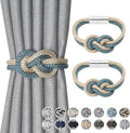 NICEEC 2 Pack Mini Magnetic Curtain Tiebacks Nordic Simple Style Drape Tie by NICEEC