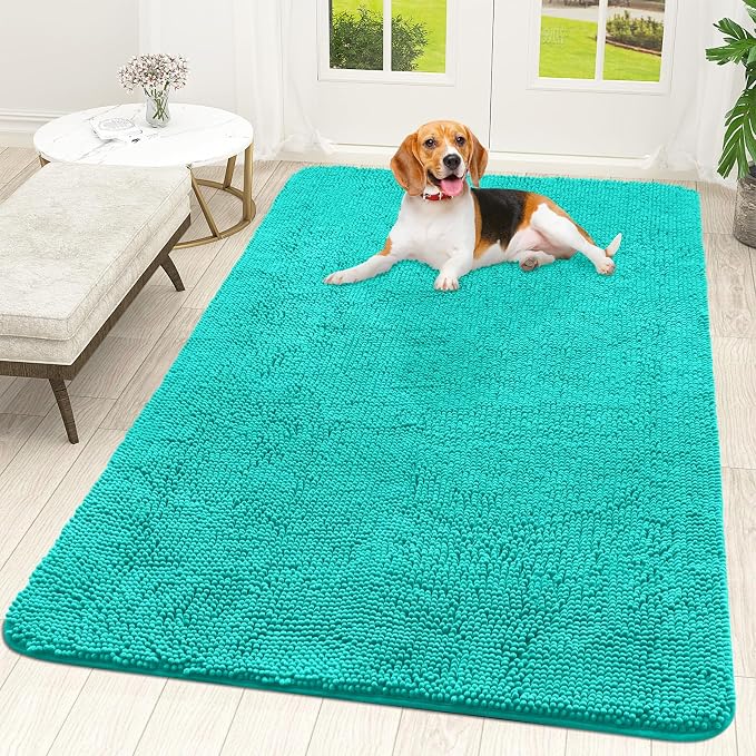 OLANLY Dog Door Mat for Muddy Paws 59x35, Absorbs Moisture and Dirt, Absorbent by OLANLY