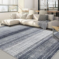 Nakagishi 8x10 Area Rugs Living Room: Washable Boho Large Neutral Soft Modern by NakagishiAreaRug