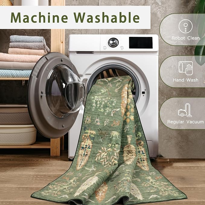 Washable Rugs 8x10 Area Rugs for Living Room, Dining Room- Large Ultra Soft - Image 4