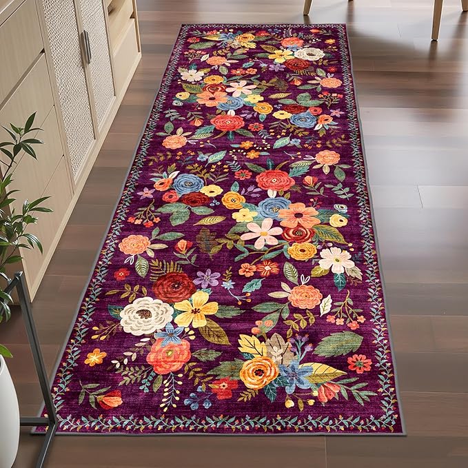 Rug for Hallways Kitchen Rug 2x6, Non Slip Washable Rugs by WelcometoBabovid