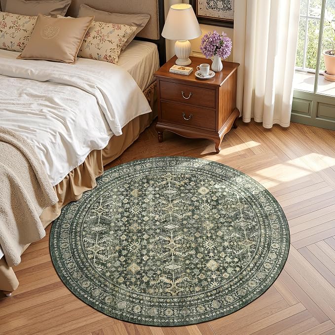 Lofus 4ft Area Rugs for Living Room, Soft Boho Carpets for Bedroom Dining Room - Image 3