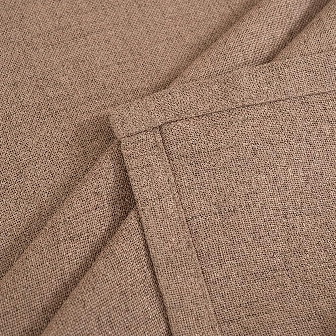 YoungsTex Linen Semi Sheer Curtains 42X40 Inch Length - Image 9