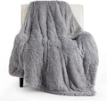 Bedsure GentleSoft Fluffy Grey Throw Blanket, Soft Sherpa Fleece Fuzzy Plush by Unknown