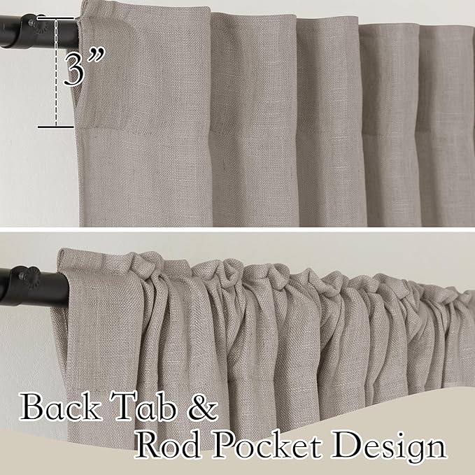 RYB HOME Extra Long Sheer Curtains - Image 2