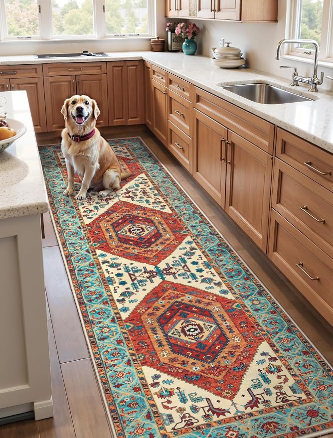 SERISSA Runner Rug for Hallways, 3x10 Washable Non Slip Kitchen Runner Rug - Image 2