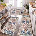 HEBE Boho Kitchen Rug Sets 3 Piece by HEBE