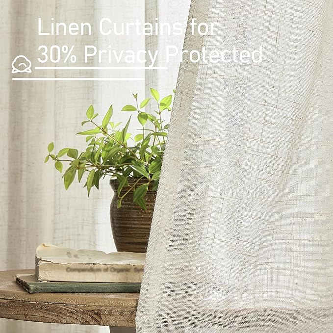 LAMIT Extra Wide Linen Curtains - Image 5