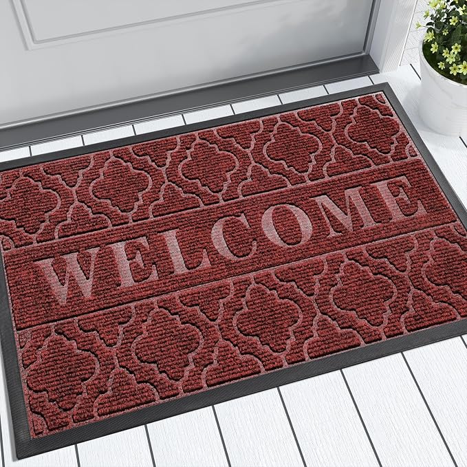 Yimobra Christmas Door Mat Outdoor Indoor 29.5x17, All-Weather Waterproof Front by Yimobra