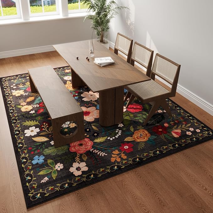 Rugcomf Area Rugs 8x10 Rug for Living Room Clearance Washable Boho Area Rug Non - Image 6