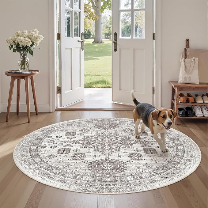 zesthome Washable Round Area Rugs - Image 4