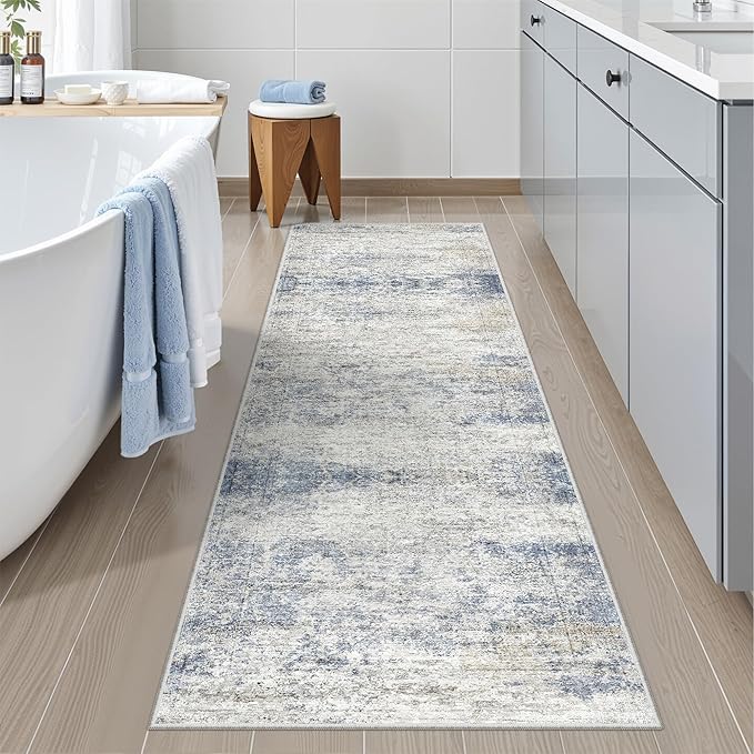Washable Runner Rugs for Bedroom by Restydon