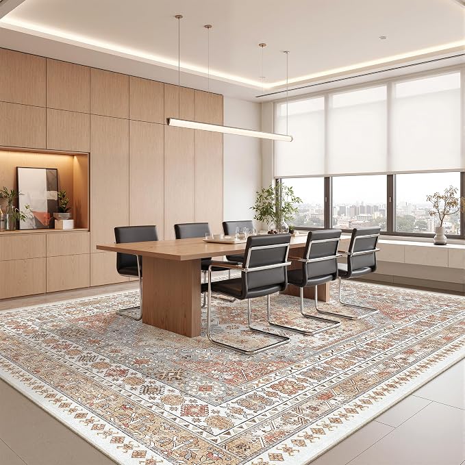 zesthome 12x15 Area Rugs, Large Washable Rug, Ultra-Thin Stain Resistant Rugs - Image 8