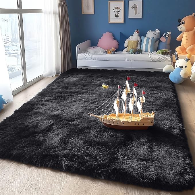 OLANLY 4x7 Area Rugs for Living Room Bedroom, Machine Washable Soft Fluffy - Image 7