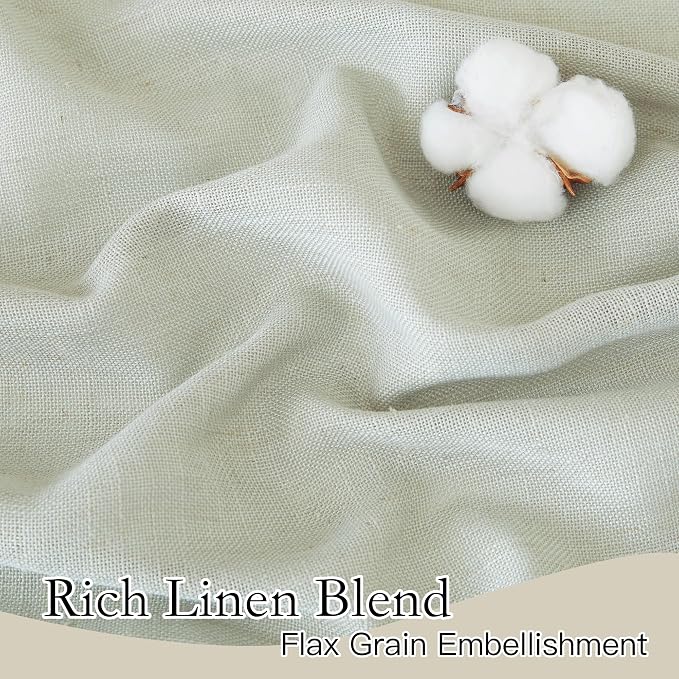 RYB HOME Extra Long Linen Curtains - Image 2