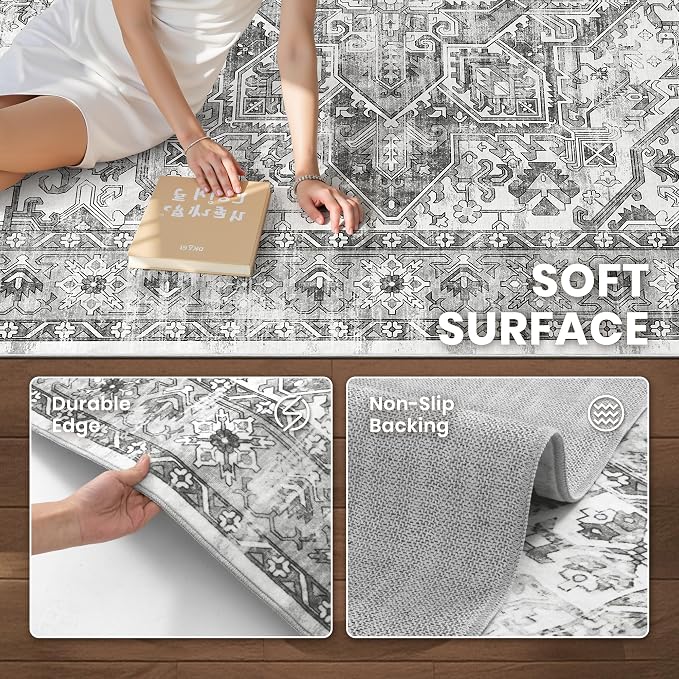 zesthome 6x9 Area Rug, Super Soft Washable Rugs - Image 6