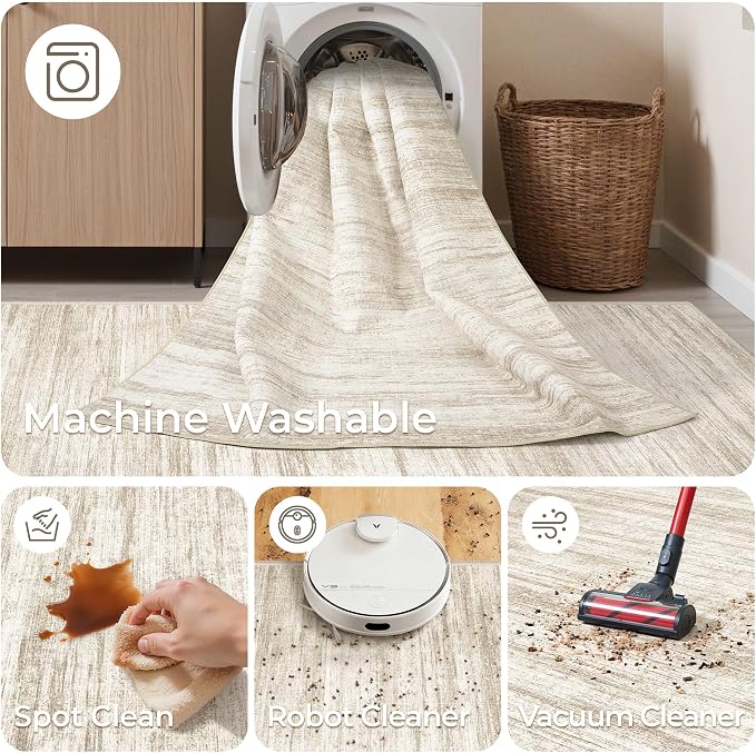 3x10 Runner Rug Non Slip, Washable Hallway Runner Rug, Laundry Room, Soft - Image 8