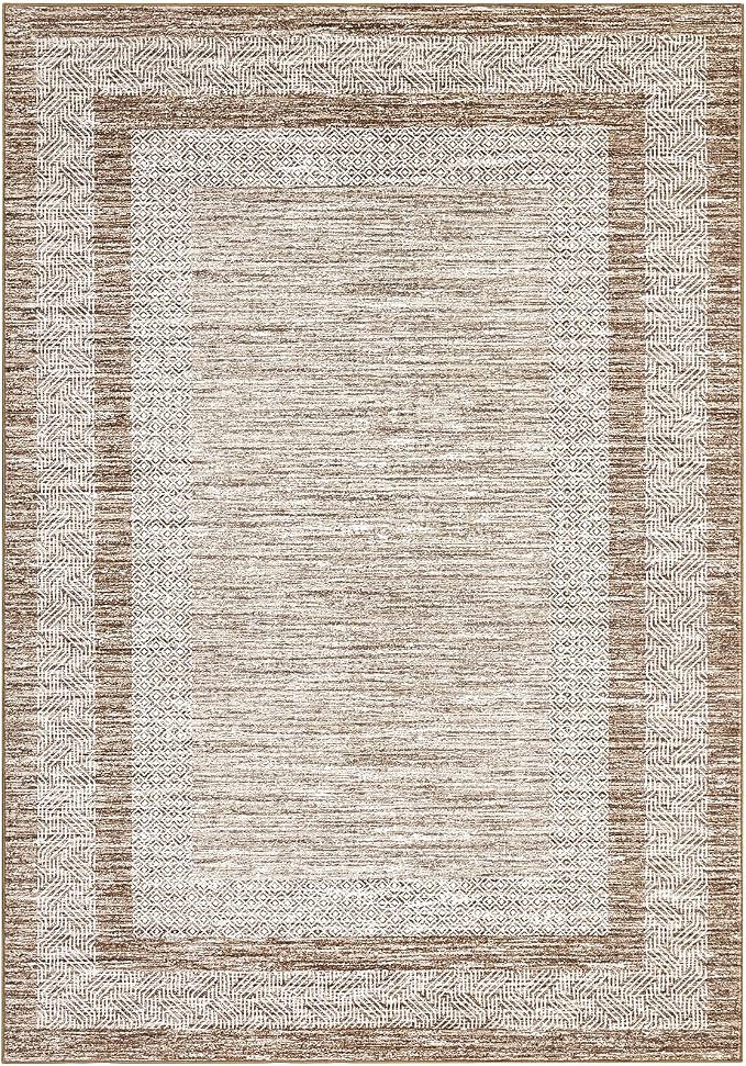 GarveeHome Modern 3x5 Neutral Area Rug Washable Non-Slip Low-Pile Indoor Rugs - Image 3