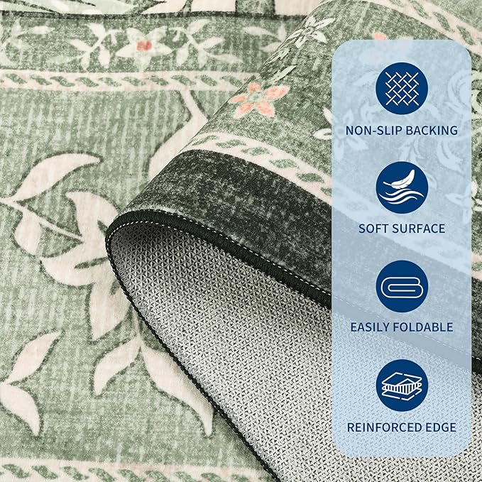 GarveeHome Provence 8x10 Area Rugs - Image 6