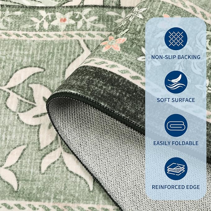GarveeHome Sage Green 2x3 Door Mat Indoor Rugs - Image 6