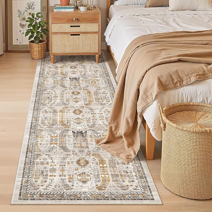 Madane Hallway Runner 3x8, Kitchen Rugs Washable Entryway Rug Vintage Kitchen - Image 5