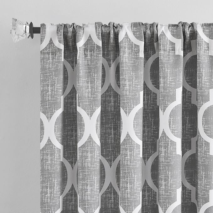 Beauoop 100% Blackout Curtains 96 Inches Long 2 Panels - Image 2