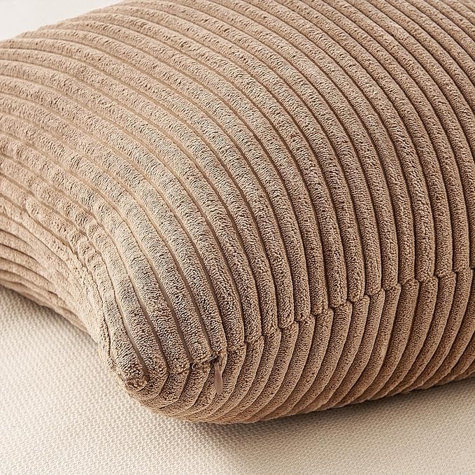 Topfinel 20x20 Sofa Pillow Covers Rust and Olive Green Velvet Throw Pillow - Image 7