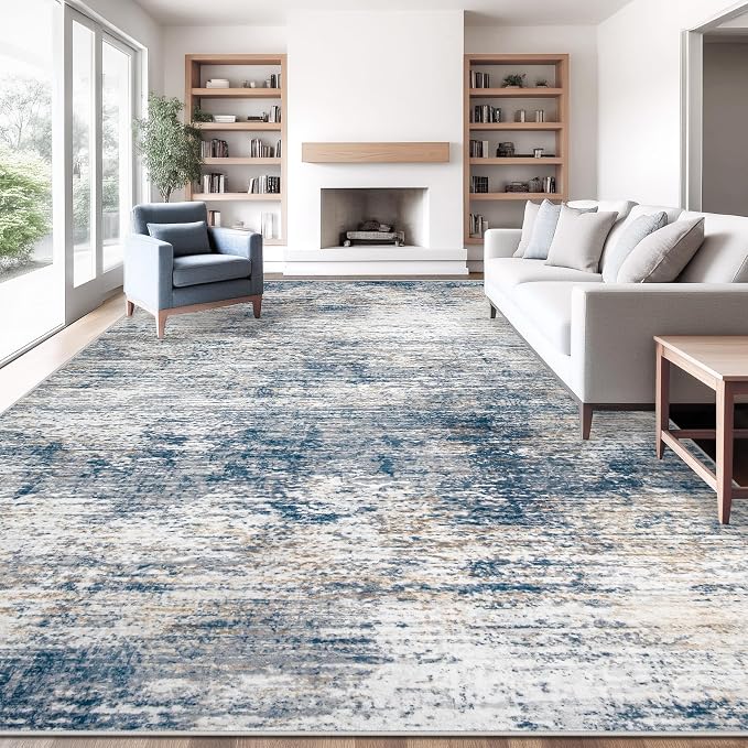 XLUEZ 10x14 Area Rugs for Living Room, Washable Modern Abstract Large Area Rug by XLUEZ