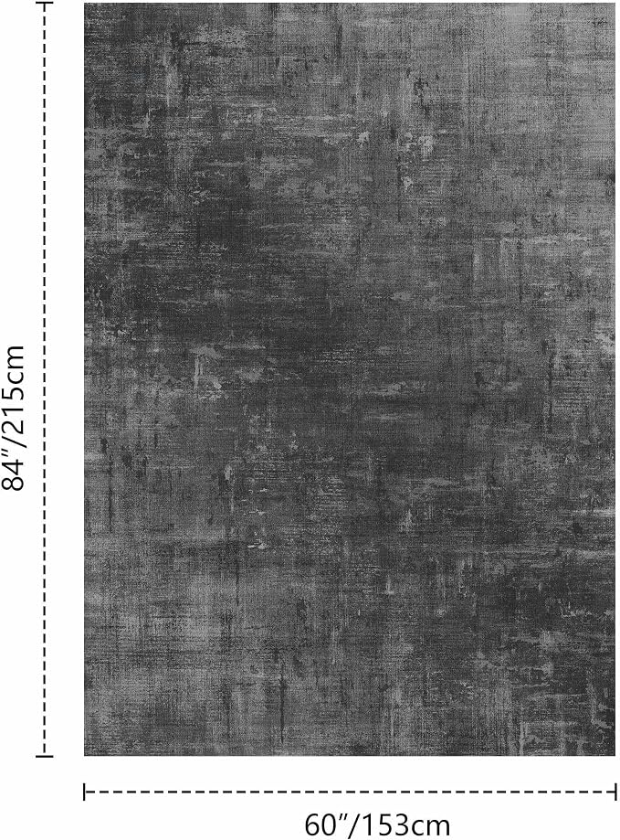 Latte&Fog 5x7 Area Rugs for Living Room Bedroom, Boho Non Slip Low Pile Carpet - Image 2
