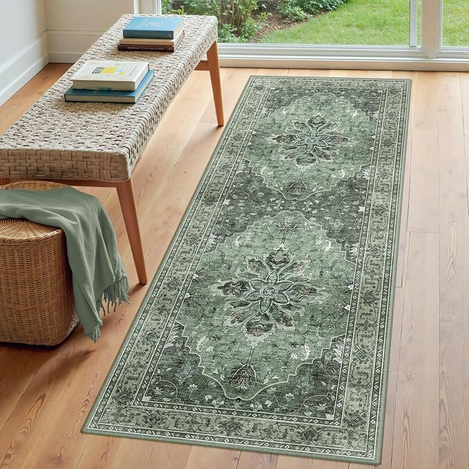 RELEANY Area Rugs 3'x8' Runner Rug Non Slip Washable - Image 3