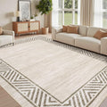 GarveeHome Large Dining Room Rug 10x13 Washable Bordered Carpet by GarveeHome