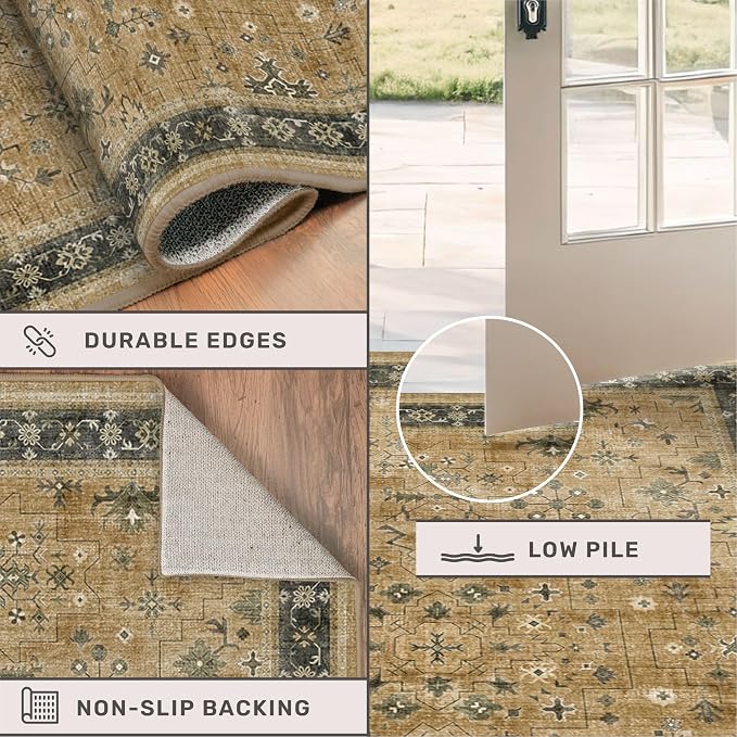 Distressed Taupe Washable Long Runners - Image 5