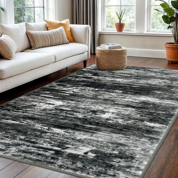 KOZYFLModern Abstract 4x6 Ft Washable Large Rugs - Image 7