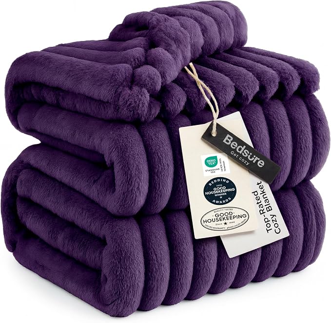 Bedsure GentleSoft Purple Full Blanket by BEDSURE