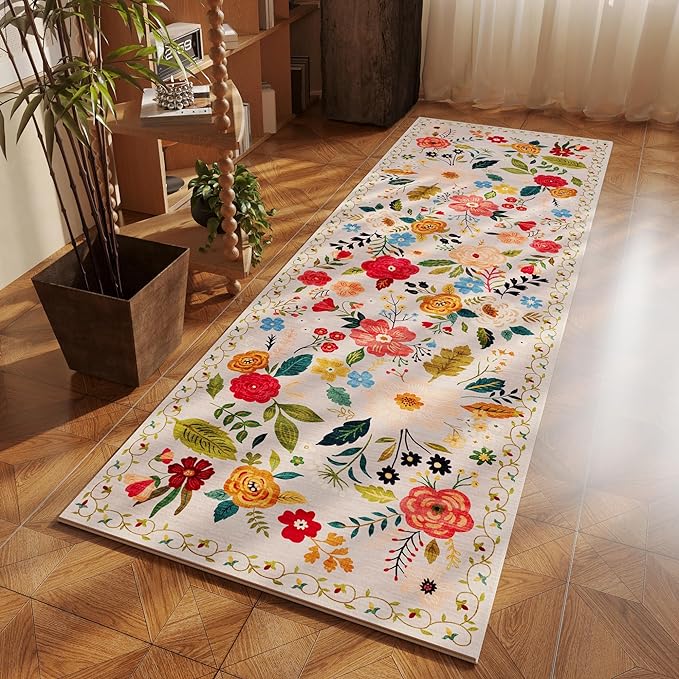 Rugcomf Runner Rug for Hallways Kitchen Rug Non Slip 2'x 6' Washable Rugs - Image 6